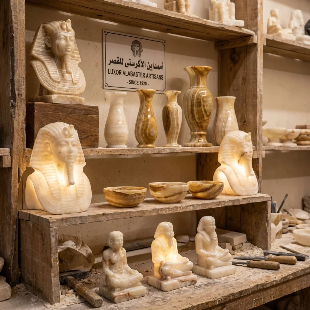 Translucent Alabaster Vases from Luxor